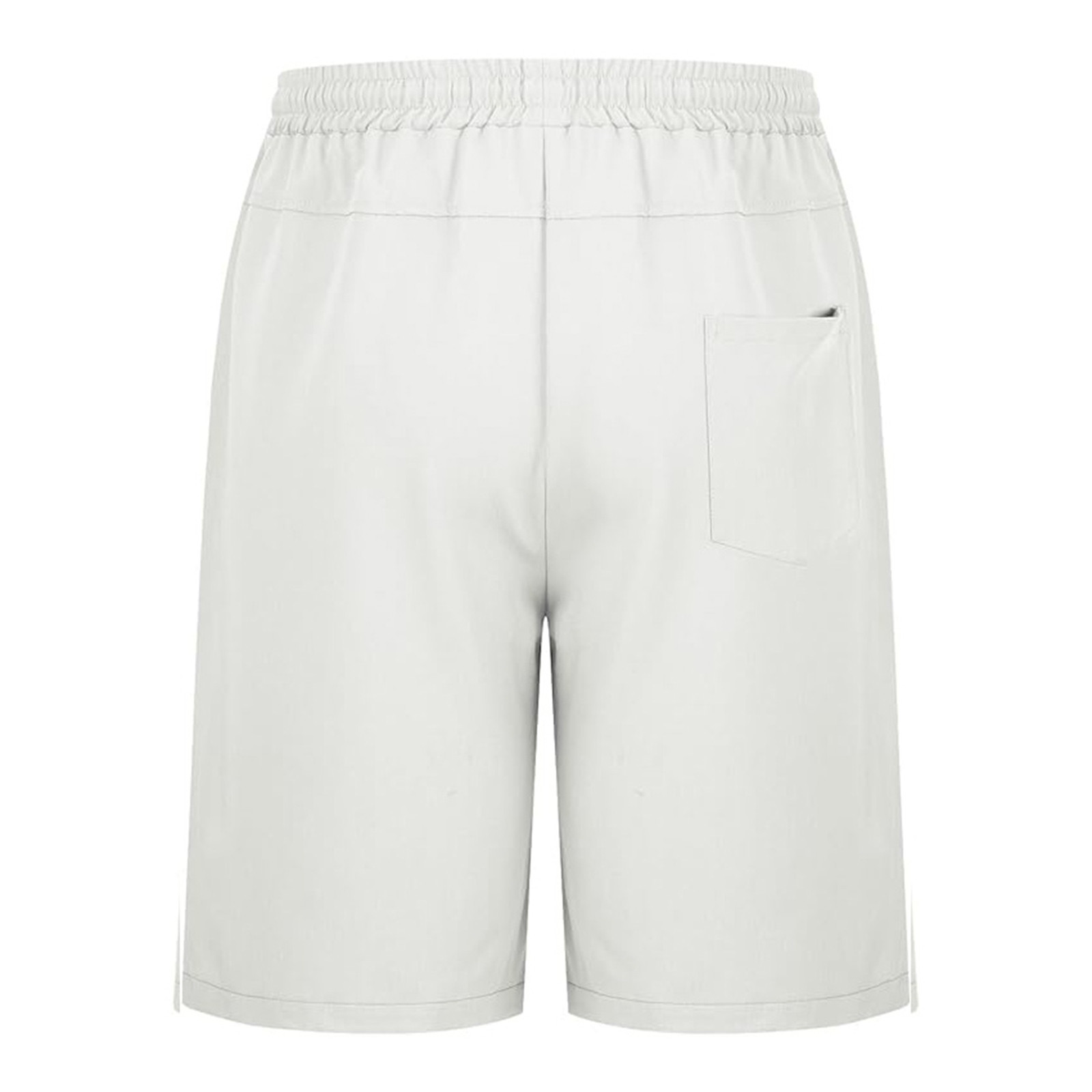 thumbnail image 3 of Pantalones cortos deportivos con cordón para hombre, talla grande, cintura elástica, poliéster, para gimnasio/verano, 3 of 7